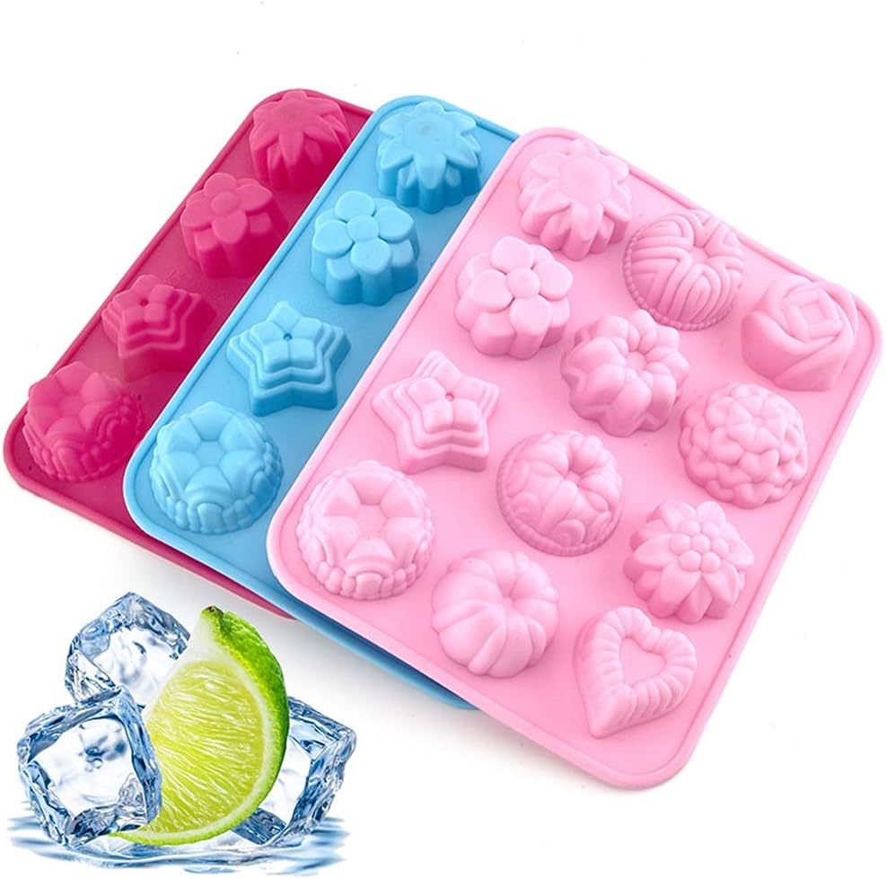 Buy FDSHIP Silicone 12Cavity Flower Mixed Cupcake Baking