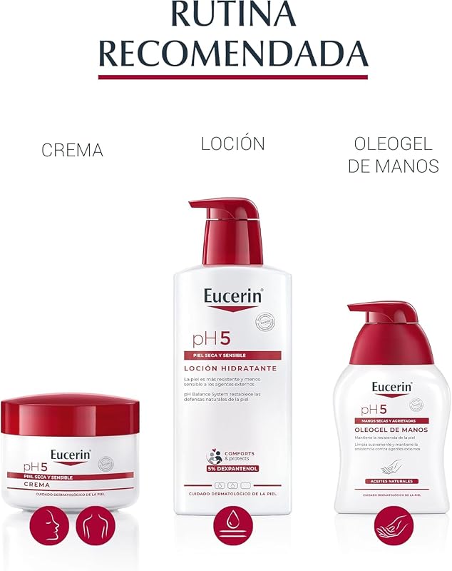 Creme de Mãos pH5 (75 ml), creme reparador hidratante para mãos secas e rachadas, hidratação duradoura de absorção rápida, com Dexpantenol, para pele seca e sensível