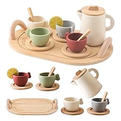 Wooden Tea Plate Anko Wooden Tea Set