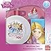 Zak Designs Disney Kids Dinnerware Set Includes Plate, Bowl, and Tumbler, Made of Durable Material and Perfect for Kids (Disney Princess, 3 Piece Set, BPA Free)