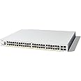 Cisco Catalyst 1300-48P-4G Managed Switch, 48 Port GE, PoE, 4x1GE SFP, Limited Lifetime Protection (C1300-48P-4G)