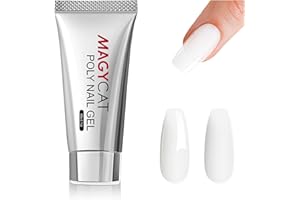 MAGYCAT Poly Nail Gel 60g Poly Extension Gel Milky White Builder Gel Nail Poly Gel Nail Enhancement Nail Art Design for Gift