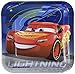 Disney Cars 3 Square Plates, 9