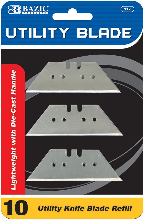 BAZIC Utility Knife Replacement Blade (8/Pack) (Case of 24)