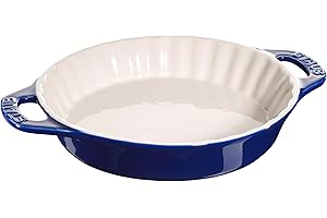 Zwilling J.A. Henckels 40511-165 Staub Ceramic Pie Dish 1.25 qt./1.2 L, Blue 25.4 x 25.4 x 5.08 cm