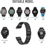 TOPsic Stainless Steel Band for Garmin Fenix 5 6 7 Instinct Forerunner 935 945 view 2