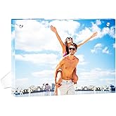 SHZYGQ 1 Pack (11×14) - Acrylic Picture Frames Clear Picture Frames with Stand Magnetic Frame Acrylic Lucite Frameless photo frame Desktop Display