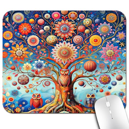 Tree Life Owls Mouse Pad