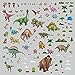 Dinosaur Reusable Kids Decorative Peel & Stick Wall Decals - Art Decore (110 Decals!)