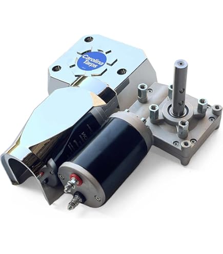 Mytee Planenmotor 900W 12V Für Muldenkipper - 60:1 Getriebe Mit Chromabdeckung