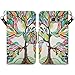 GALAXY WIRELESS for Galaxy S7 Case with Wallet, Samsung Galaxy S7 Wallet Case, Flip Folio [Kickstand Feature] Pu Leather Wallet Case with ID Slots for S7 Phone Case - Colorful Tree