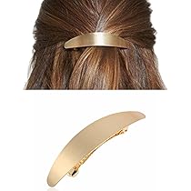 【日本入手困難】Brass hair clip with crystals Amazon.com : Zeshimb Snap Hair Pin Clip Gold Bun Hair