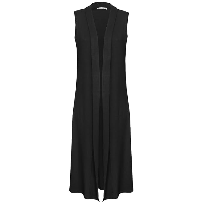 maxi sleeveless cardigan