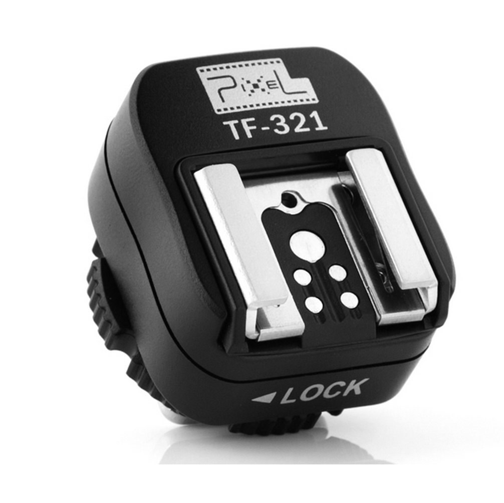 Pixel eTTL Flash Hot Shoe Adapter with Extra PC Sync Port