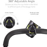 LittleLife Buggy Cup Holder Universal Bottle Organiser for Stroller Black view 4