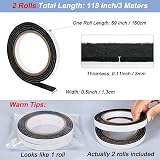 Shintop Black Felt Tape Roll Furniture Floor Protector Pads Self Adhesive DIY 2 view 2
