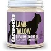 Fatworks Premium Lamb Tallow for Cooking, 7.5oz | Artisanally Rendered, Gourmet, Ethnic Cooking, Baking, Frying, WHOLE30 APPROVED, PALEO