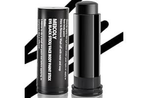 MEICOLY Black Face Paint,Eye Black Stick for Sports,Baseball Softball Football Lacrosse,Easy to Color Athletes Sporting,Smooth Halloween Face Body Paint Stick,0.5Oz