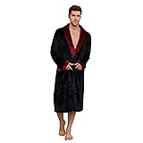 U2SKIIN Mens Fleece Robe Plush Collar Shawl