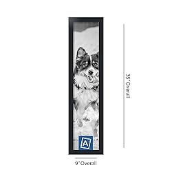 ArtToFrames 7x33 Inch Black Picture Frame, This