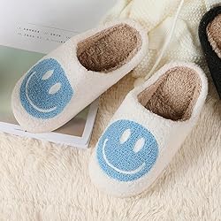 dubuto Smile Face Slippers for Girls Boys, Cute