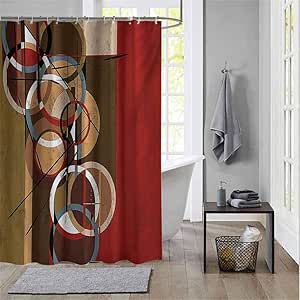 ScottDecor - Cortinas de baño para ventana, diseño minimalista con