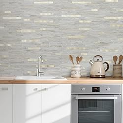 AULIGET 2 Sheets Faux Stone Peel and Stick