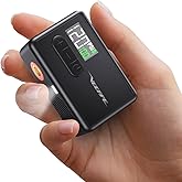 VEEAPE Powerful Mini Bike Tire Pump - Max 120PSI Portable Electric Bicycle Air Pump with Fast Inflation Auto Stop - Bicycle Inflator with Presta and Schrader Valve for E-Bike & Various Bicycles Balls