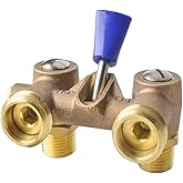 HYDRO MASTER Washing Machine Shut Off Valve，1/2" Male Pipe Thread × 3/4" Outlet Hose Thread.