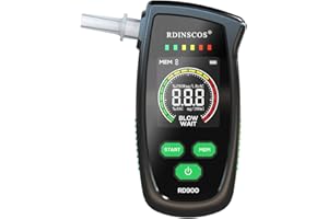 Rechargebale RDINSCOS Breathalyzer Alcohol Tester Alcotest Portatif Personal Ketone Meter