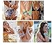 Metallic Temporary Tattoo Flash & Body Art Tattoo Jewelry, 10 Large Sheets = Over 120 Tattoo Designs, By Zakka Republic