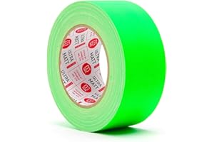 DGTAPE 2 inch x 30 ya Green Fluorescent Gaffer Tape. UV Green NEON (UMF50/25/G 2in x 30yard)