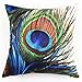 Pillowcase, Ammazona Peacock Pillow Case Sofa Waist Throw Cushion Cover Home Decor (A)