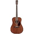 Fender Paramount PM-1 All-Mahogany Standard Dreadnought NE Acoustic Guitar, with 2-Year Warranty, Natural, with Case