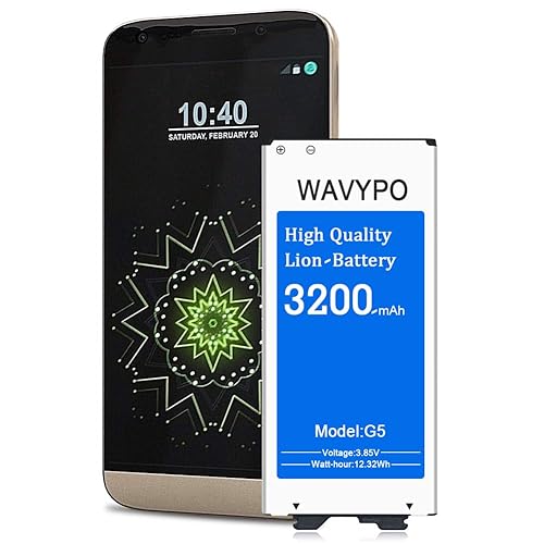 3200mAh Li-ion Battery for LG G5, Wavypo Upgraded Battery
