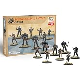 Modiphius Fallout: Miniatures - Brotherhood of Steel Core Box, 8 Figures | Unpainted 32mm scale miniatures for Wasteland Warfare and Factions games. Includes Paladin, Knight, and Scribes