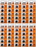50 X Powertron CR2016 3 Volt Lithium Coin Battery button cells (10 X packs of 5)