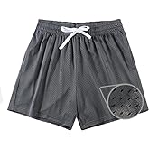 Waghaw Mens Mesh Shorts 6Inch/9Inch Inseam Mens Athletic Shorts Breathable Fabric for Gym and Workouts