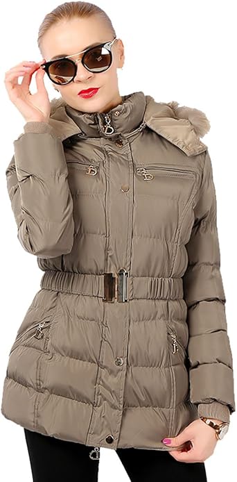 slim fit parka womens