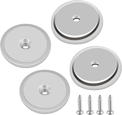 FINDMAG 4 Pcs Magnets 32 x 5 mm 90 LB Neodymium Countersunk Hole