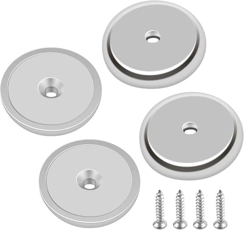 FINDMAG 4 Pcs Magnets 32 x 5 mm 90 LB Neodymium Countersunk Hole