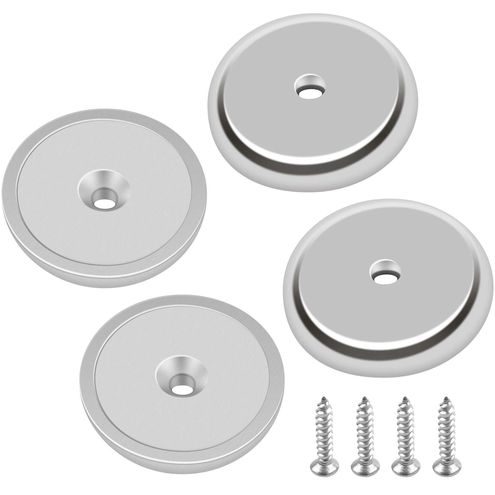 FINDMAG 4 Pcs Magnets, 32 x 5 mm 90 LB Pull Force Strong Magnet, Neodymium Magnets Strong, Round Countersunk Hole Rare Earth Magnet for Whiteboards, Refrigerator, Kitchen, Workplace