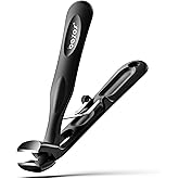 BEZOX Angled Toenail Clippers for Thick Toenails – Long Handle Toe Nail Clippers for Thick Nails for Seniors, Wide Jaw & Heav
