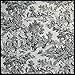Victoria Park Toile Bathroom Shower Curtain, Black