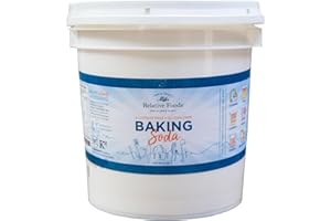 RELATIVE FOODS Bulk Baking Soda for Cooking, Cleaning, Deodorizing & More (10 lb Pail) - Pure Sodium Bicarbonate without Preservatives - Natural & Aluminum Free Baking Soda - Multi-Purpose Gluten Free Baking Soda