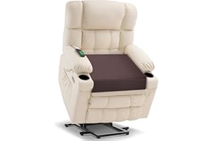 HAVARGO Recliner Cushions for Elderly 20x20x5 in Extra Large Thick Square Chair Cushion Non-Slip Recliner Risers Brown 1P
