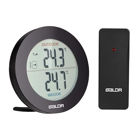 Zeonetak Digitales Thermometer für den Innen- und Außenbereich, kabellose Temperatur, für Zuhause, Büro, Gewächshaus, kabello