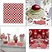 Red And White Polka Dot Party Napkins, 40 Count, 6.5