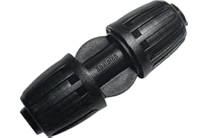 SPALOLEN 10 Pack 1/2 Inch Drip Irrigation Fittings Coupler Connectors for 1/2" Drip Irrigation Tubing (1/2" ID x 0.60"-0.65" OD), Anti-Leak 1/2'' Drip Line Barbed Straights Connectors for Most 1/2" Tubing