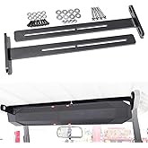 Lesiyou Golf Cart Speaker Mount, Compatible with SE18, SE/SEB26, SEDS32 Soundbars, Steel T-Shaped Speaker Mounting Bracket, Adjustable Golf Cart Soundbar Mounting T-Bracket, Roof Mount (Black)